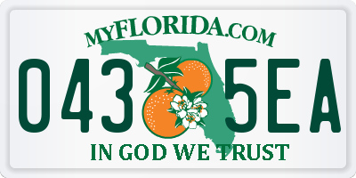 FL license plate 0435EA