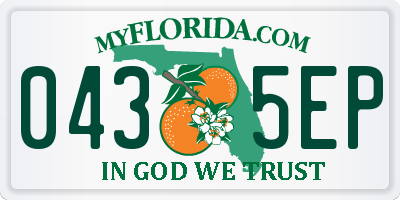 FL license plate 0435EP