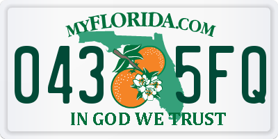 FL license plate 0435FQ