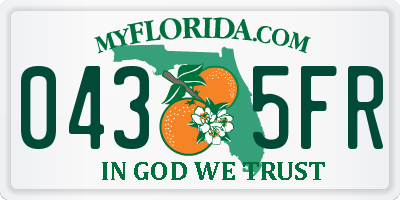 FL license plate 0435FR