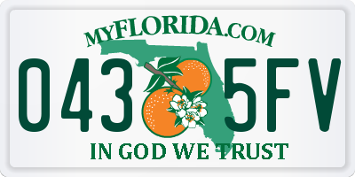 FL license plate 0435FV