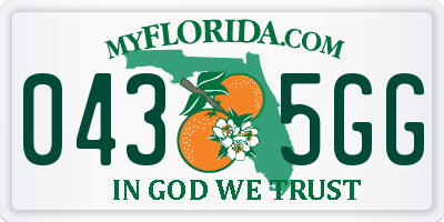 FL license plate 0435GG