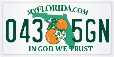 FL license plate 0435GN