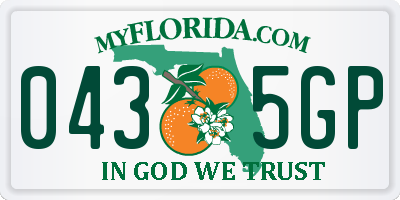 FL license plate 0435GP