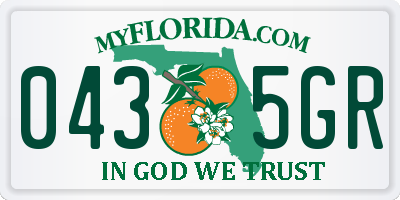 FL license plate 0435GR