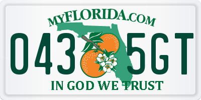 FL license plate 0435GT