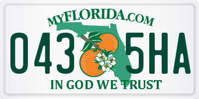 FL license plate 0435HA