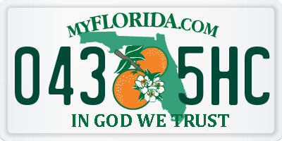 FL license plate 0435HC