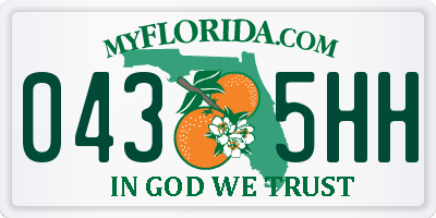 FL license plate 0435HH