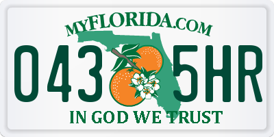 FL license plate 0435HR