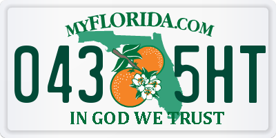 FL license plate 0435HT