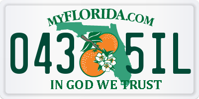 FL license plate 0435IL