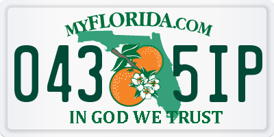 FL license plate 0435IP