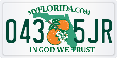 FL license plate 0435JR