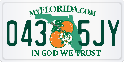 FL license plate 0435JY