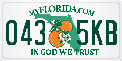 FL license plate 0435KB