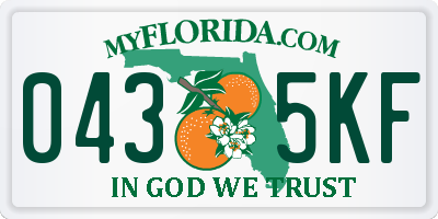 FL license plate 0435KF