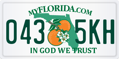 FL license plate 0435KH