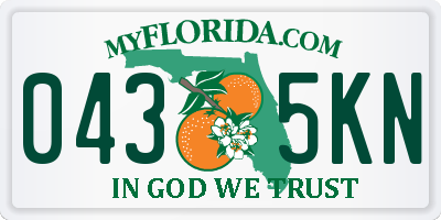 FL license plate 0435KN