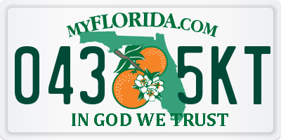 FL license plate 0435KT