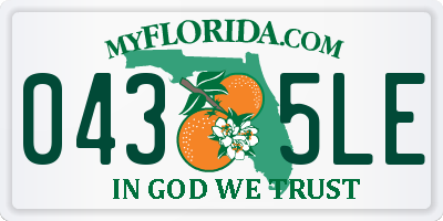 FL license plate 0435LE