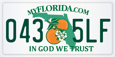 FL license plate 0435LF
