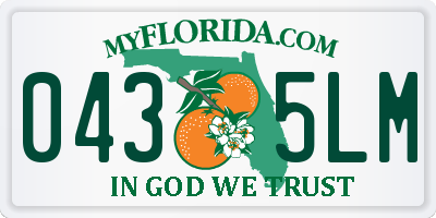 FL license plate 0435LM