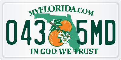 FL license plate 0435MD