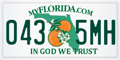 FL license plate 0435MH