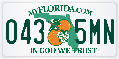FL license plate 0435MN