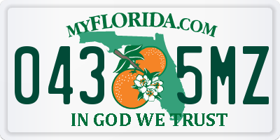 FL license plate 0435MZ