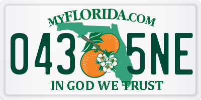 FL license plate 0435NE