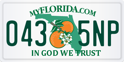 FL license plate 0435NP