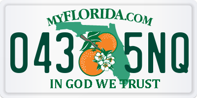 FL license plate 0435NQ