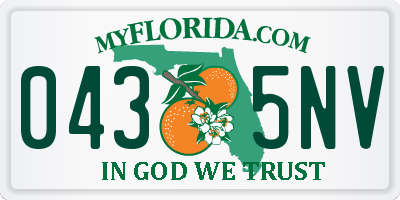 FL license plate 0435NV