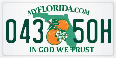 FL license plate 0435OH