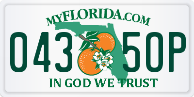 FL license plate 0435OP