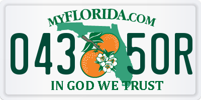 FL license plate 0435OR