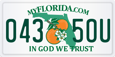 FL license plate 0435OU
