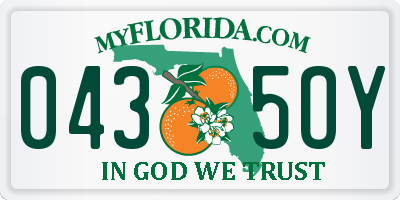 FL license plate 0435OY