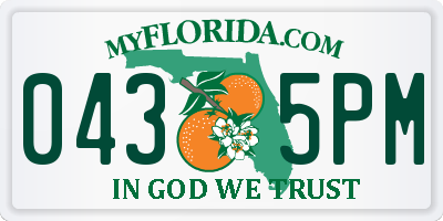 FL license plate 0435PM