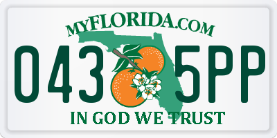 FL license plate 0435PP