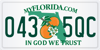 FL license plate 0435QC