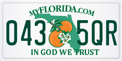 FL license plate 0435QR