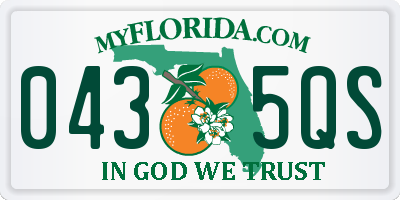 FL license plate 0435QS