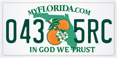 FL license plate 0435RC
