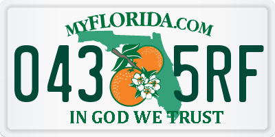 FL license plate 0435RF