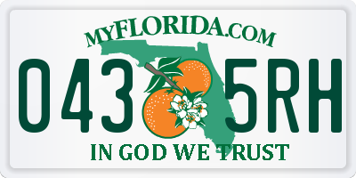 FL license plate 0435RH