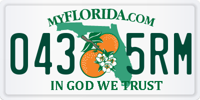 FL license plate 0435RM