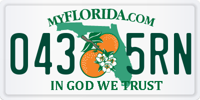 FL license plate 0435RN
